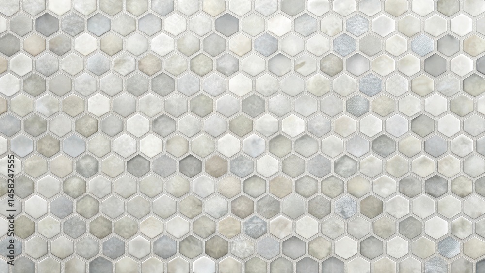 Geometric Gray Mosaic Tile Background with Soft Focus Geometric Gray Mosaic Tile Background with Soft Focus
