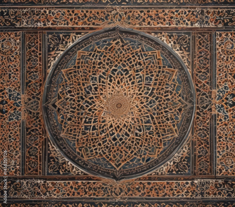 Intricate Moroccan geometric pattern, flat design , sophisticated, wallpaper Intricate Moroccan geometric pattern, flat design , sophisticated, wallpaper