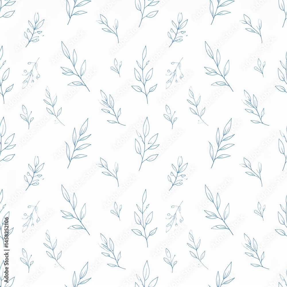 Seamless pattern with tree branches and leaves for surface design and other design projects. Seamless pattern with tree branches and leaves for surface design and other design projects.