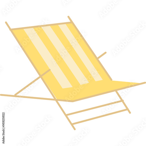 Summer Deck Chair Illustration
