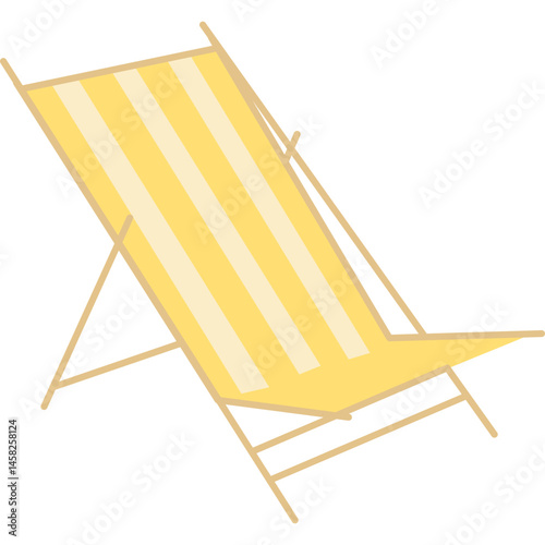 Summer Deck Chair Illustration