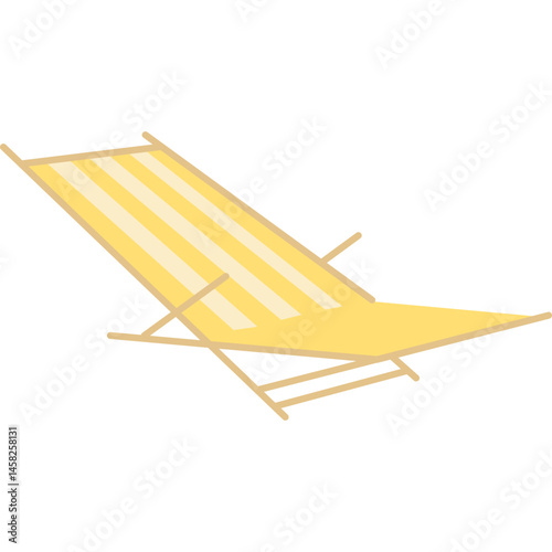 Summer Deck Chair Illustration