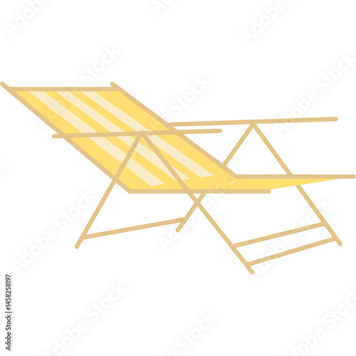 Summer Deck Chair Illustration