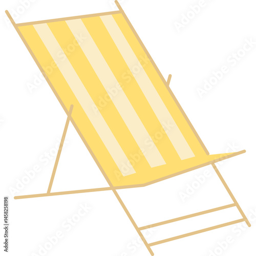 Summer Deck Chair Illustration