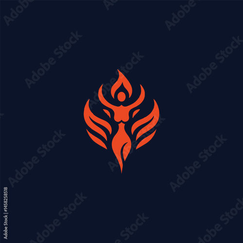 Fire goddess logo