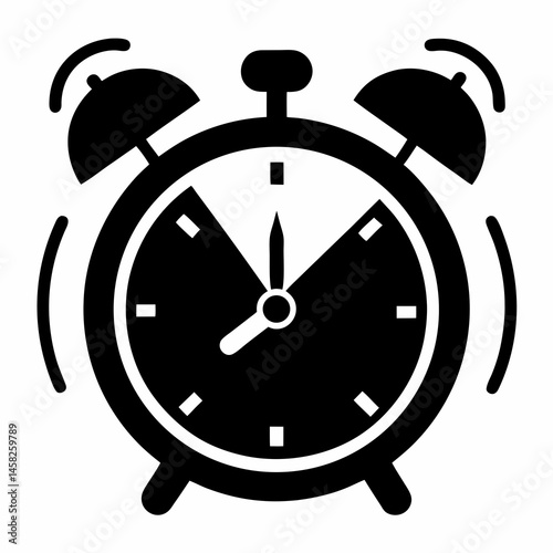 black alarm clock