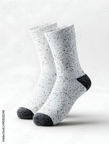 Obraz na płótnie Showcase sock twins, rockin’ fabric like a stylish dance from a designer’s playground. w salonie