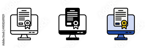 Digital Certificate is an online-issued credential verifying completion of a course, often featuring a seal or digital signature.