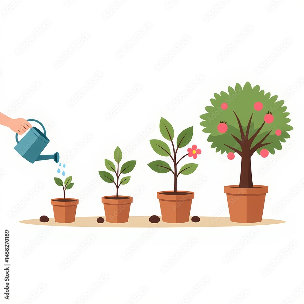 Fototapeta premium Plant life cycle