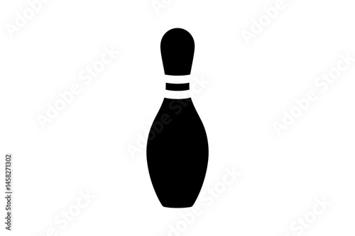 Bowling pin vector illustration for sports game