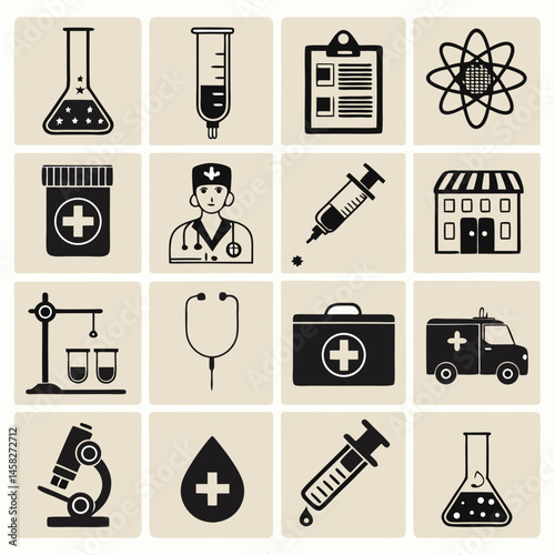 science and chemistry icons