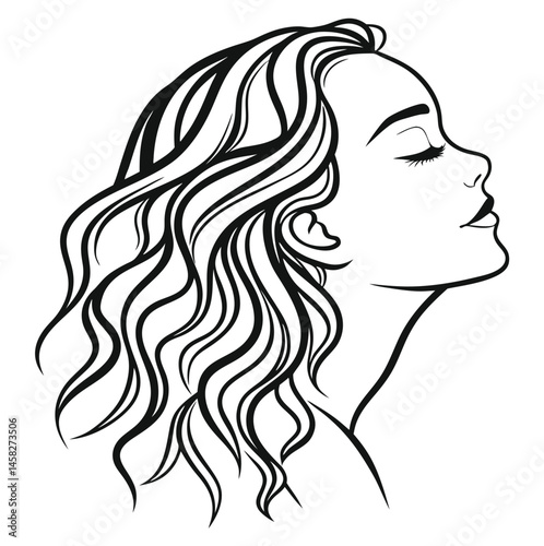 girl with long hair