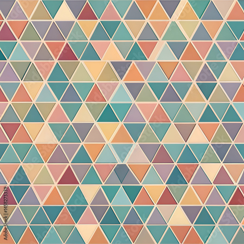 Colorful Geometric Triangle Pattern Background