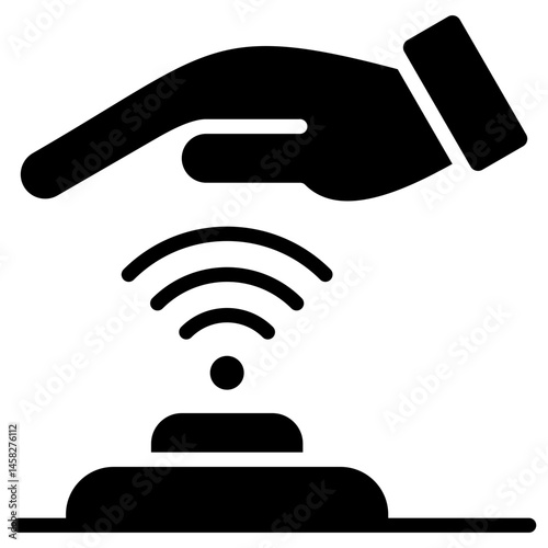Palm Scanning Icon