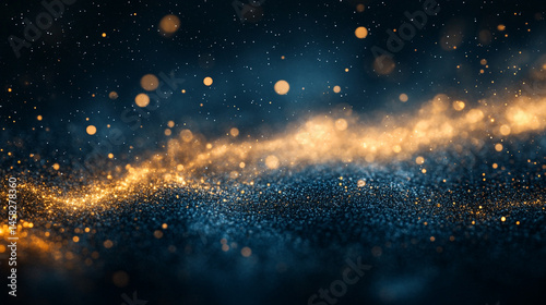Midnight Blue Wallpaper Dreamy Featuring And Golden Dust