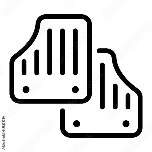 car mat Line Icon