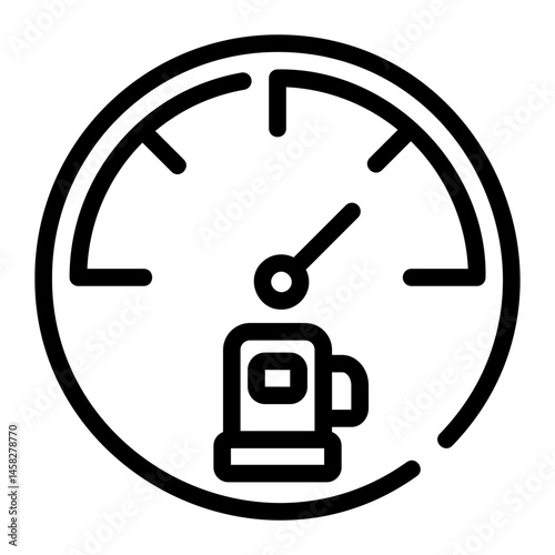 fuel indicators Line Icon