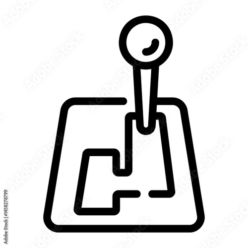 gear shift Line Icon