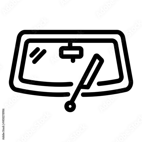 windshield Line Icon