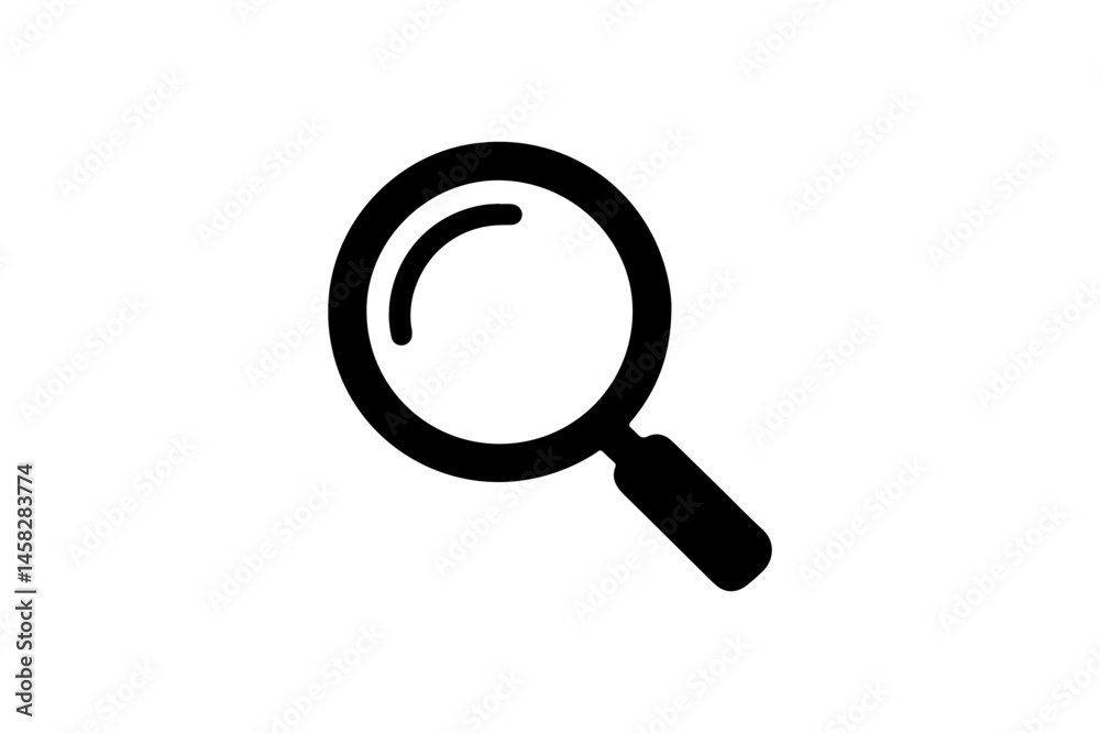 Magnifying glass icon representing search and zoom functionality Magnifying glass icon representing search and zoom functionality