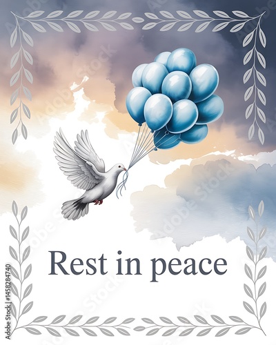 Rest in peace card