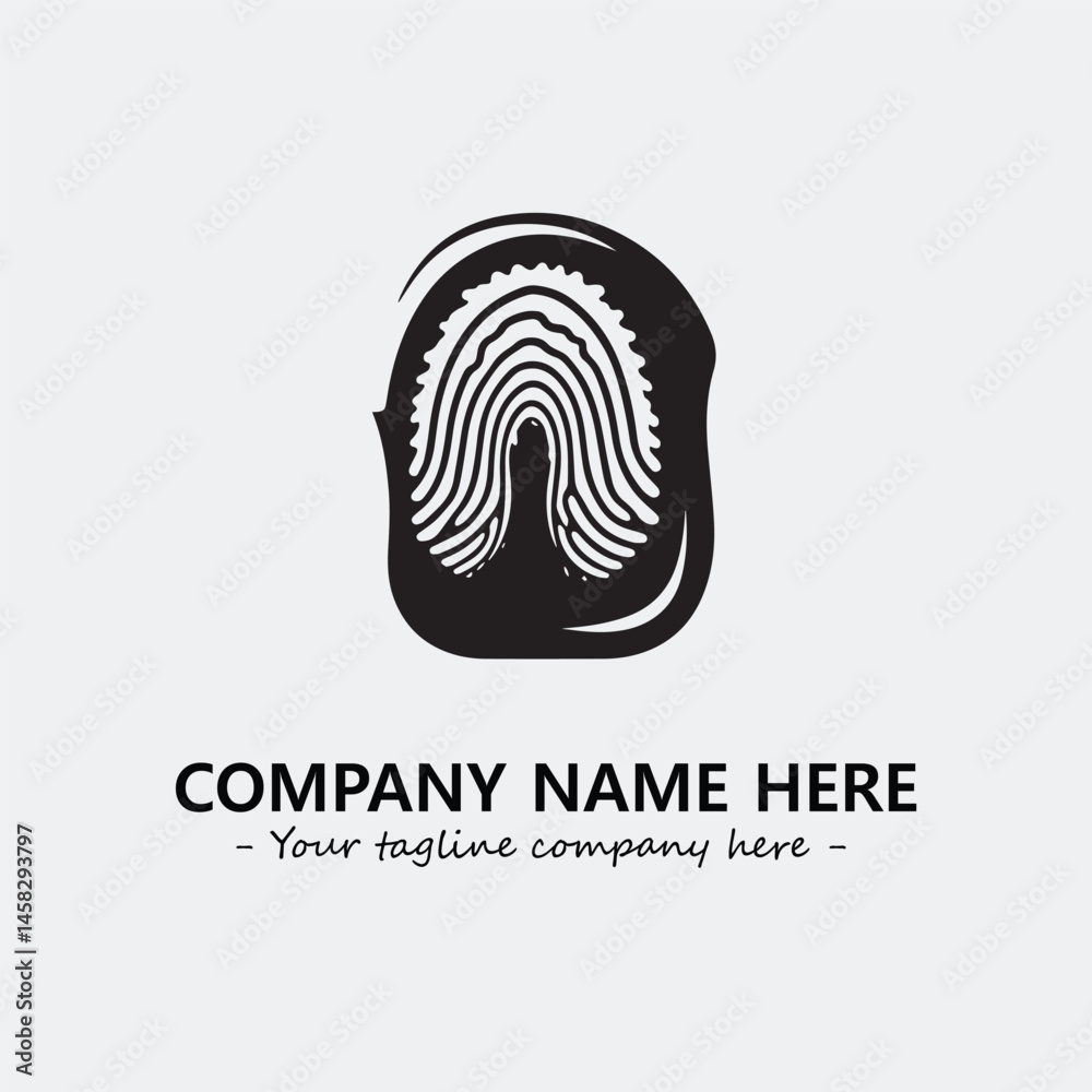 Fingerprint logo company design vector illustration Fingerprint logo company design vector illustration