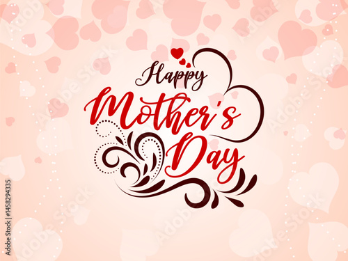 Happy Mother's Day celebration text design elegant card