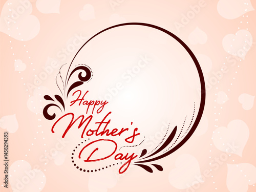 Happy Mother's Day celebration text design decorative card