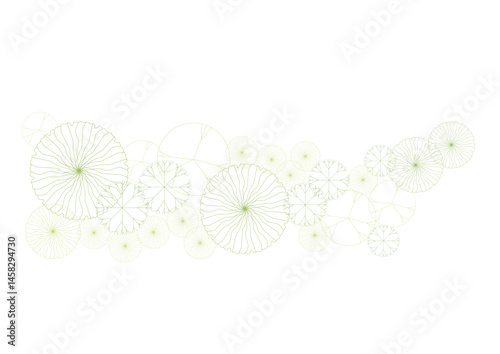 architecture drawing plant tree top view plan greenery vegetation vector. design nature architectural landscape set element illustration bush garden flora sapling minimal. architect isolated.