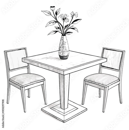 table and chairs