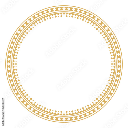 Frame border element with vintage ornamental design.