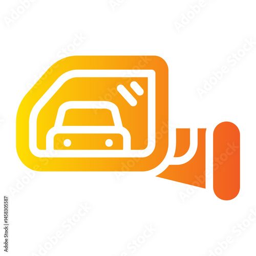 side miror Gradient icon