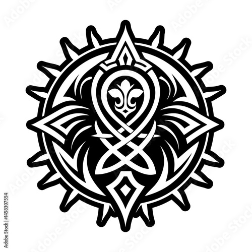 A filled style icon of historic symbol