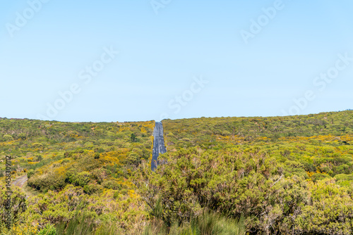 Straight Road Across Paul da Serra Plateau – Madeira Island Highlands photo
