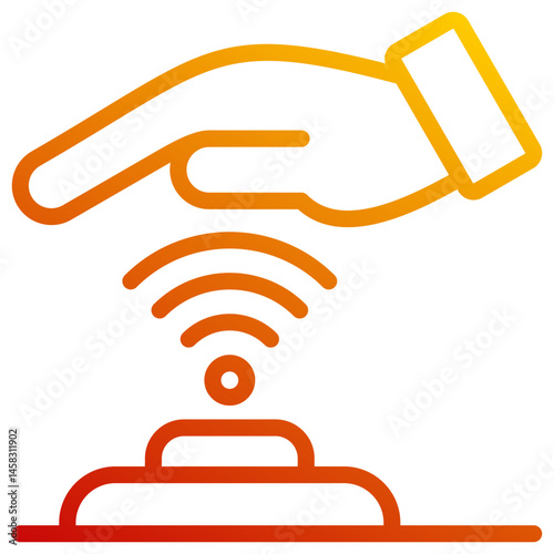 Palm Scanning Icon