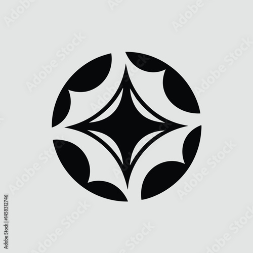 Sleek Futuristic Spa Logo Design with Abstract Minimal Symbol