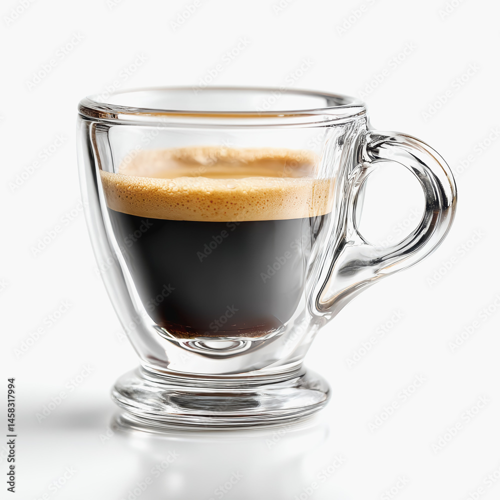 A rich cuban espresso illustration depicting the deep color and intense flavor in a beautiful coffee cup A rich cuban espresso illustration depicting the deep color and intense flavor in a beautiful coffee cup