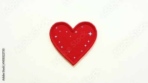 red heart on a white background