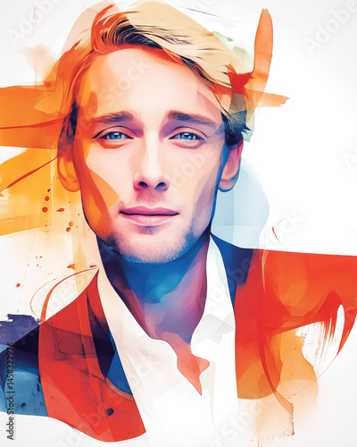 Younger Male Blonde Businessman Poltician