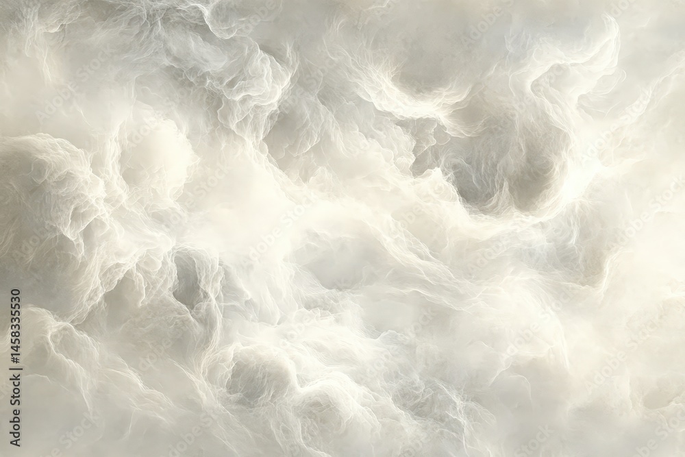 Fototapeta premium Abstract ethereal background of swirling, cloudy forms.