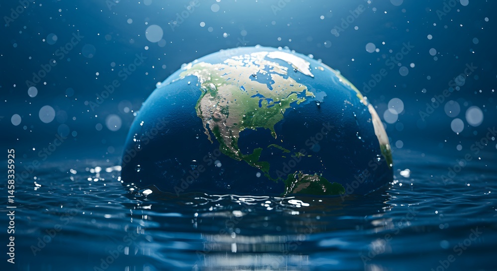 A Sinking World: A Visually Striking Depiction of Climate Change and Rising Sea Levels A Sinking World: A Visually Striking Depiction of Climate Change and Rising Sea Levels