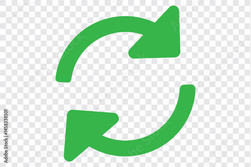 Refresh icon vector. Reload sign and symbol. Update icon.