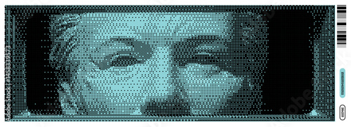 Exploration of Dadaism through a vector illustration blending y2k aesthetics and modern bitmap techniques