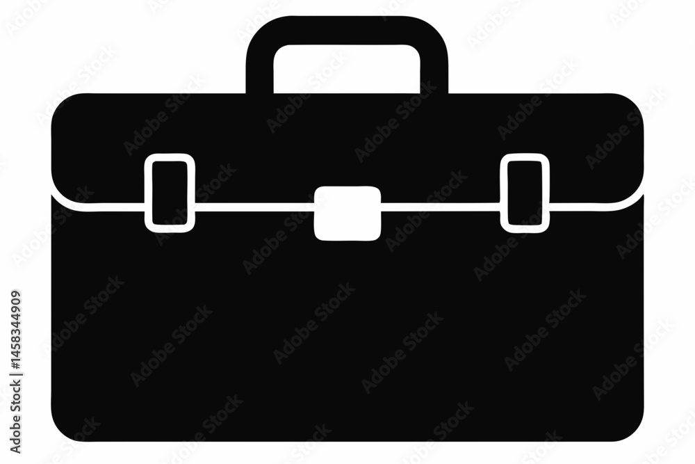 Briefcase Silhouette Vector Illustration Briefcase Silhouette Vector Illustration