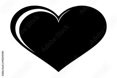Heart Silhouette Vector Illustration 