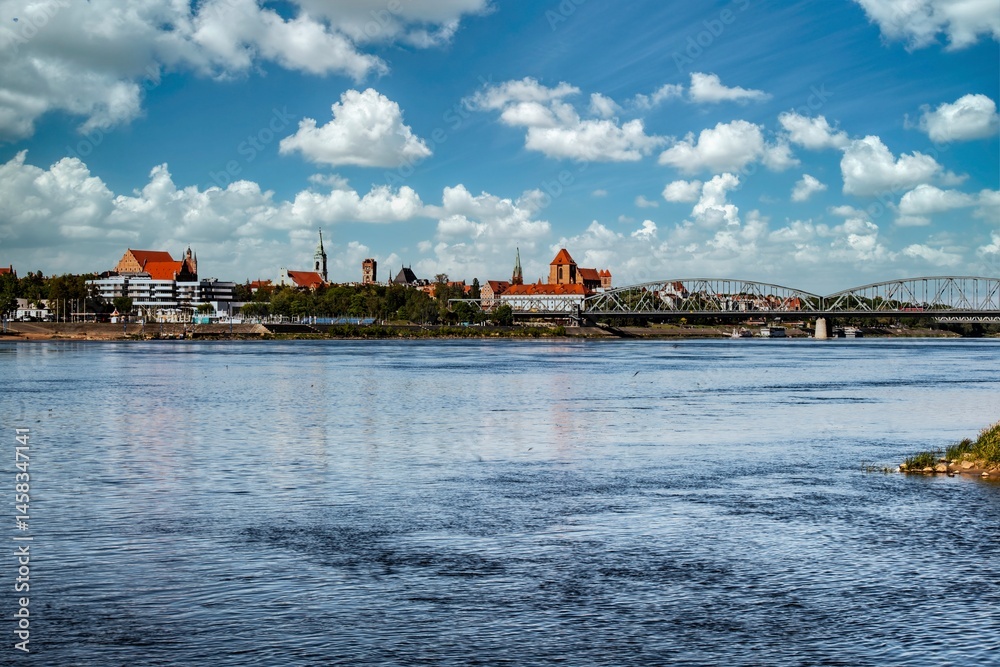 Naklejka premium gród, architektura, rzeka, praga, woda, miasteczko, europa, budowa, niebo, podróż, zamek, krajobraz, panorama, odsłon, morski, brydż, czech, miejski, punkt orientacyjny, tourismus, lato, jezior, dom,