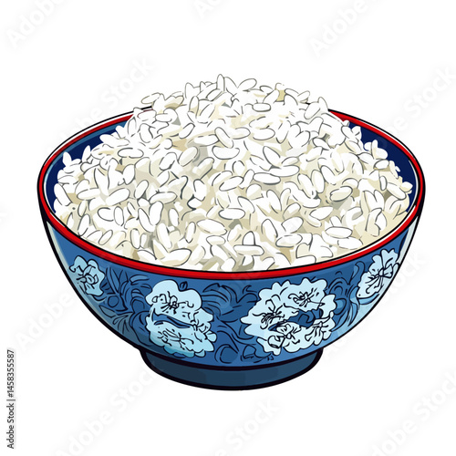chinese tableware rice,vector