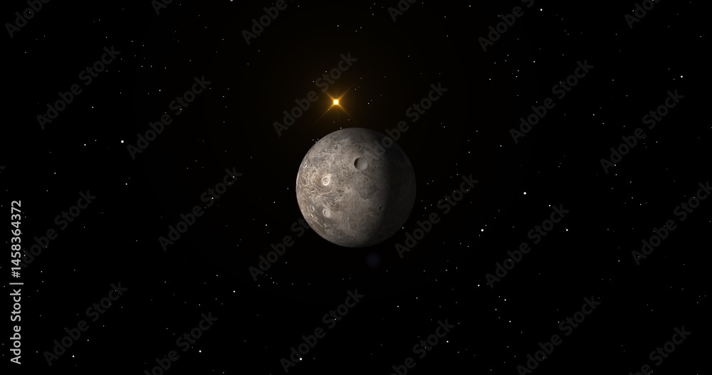Fototapeta premium Ceres fictional planet illustration.