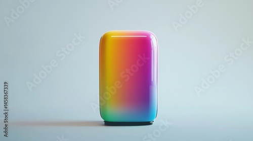 A vibrant, multicolored gradient design on a smooth surface.