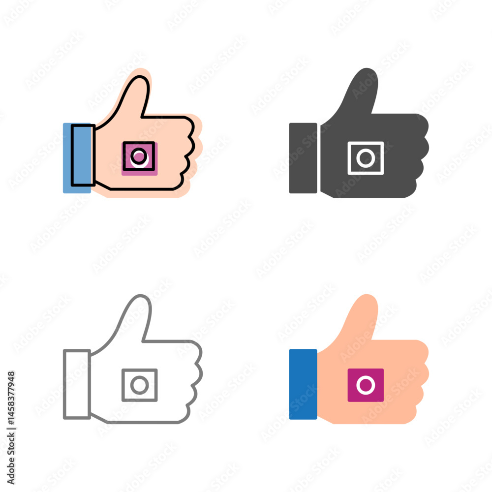 Unique Like Marketing Vector Icon Unique Like Marketing Vector Icon